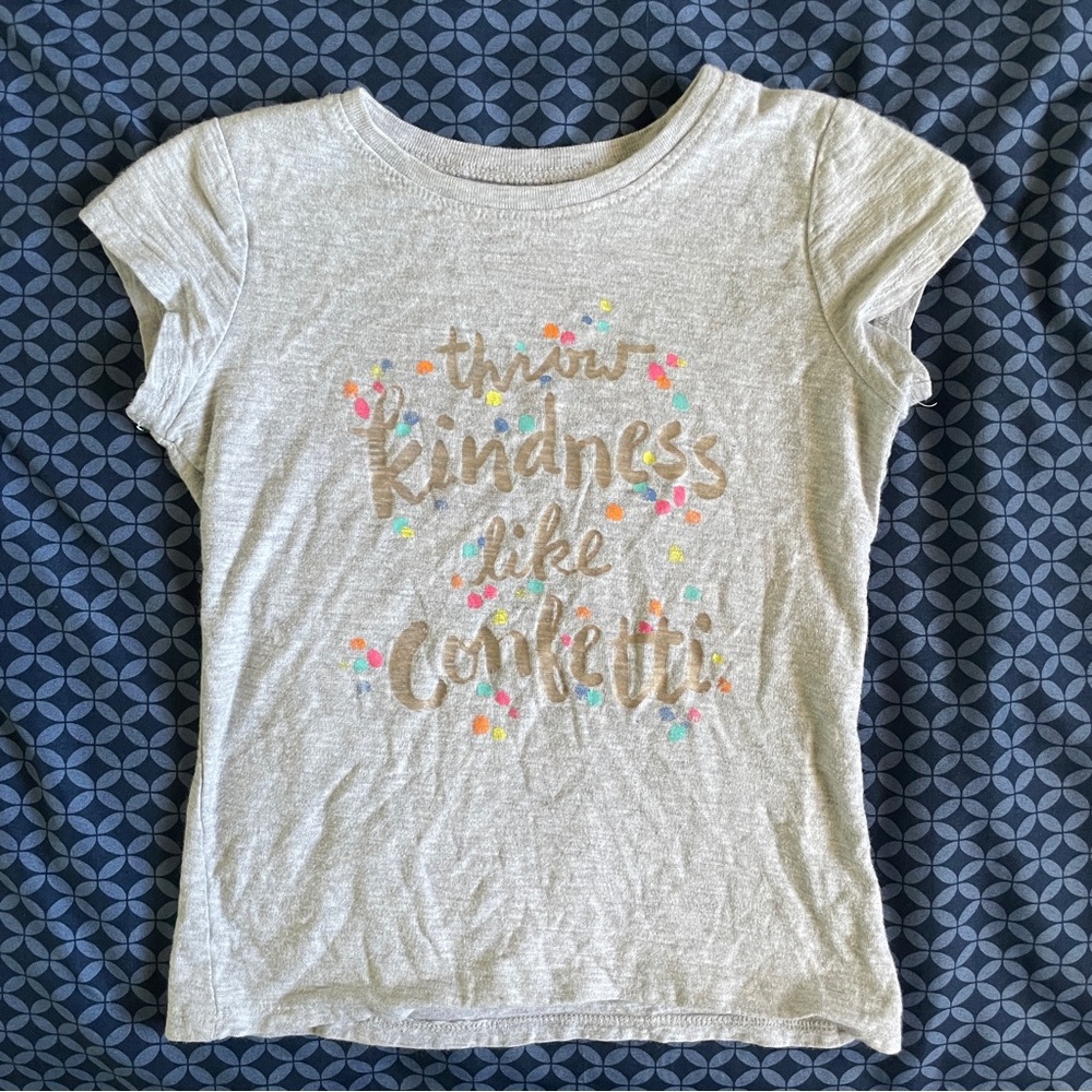 Jumping Beans Cotton Confetti Girl’s Tee Girl’s S(5) Soft